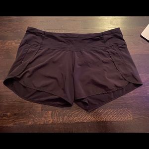 Black lululemon shorts size 12